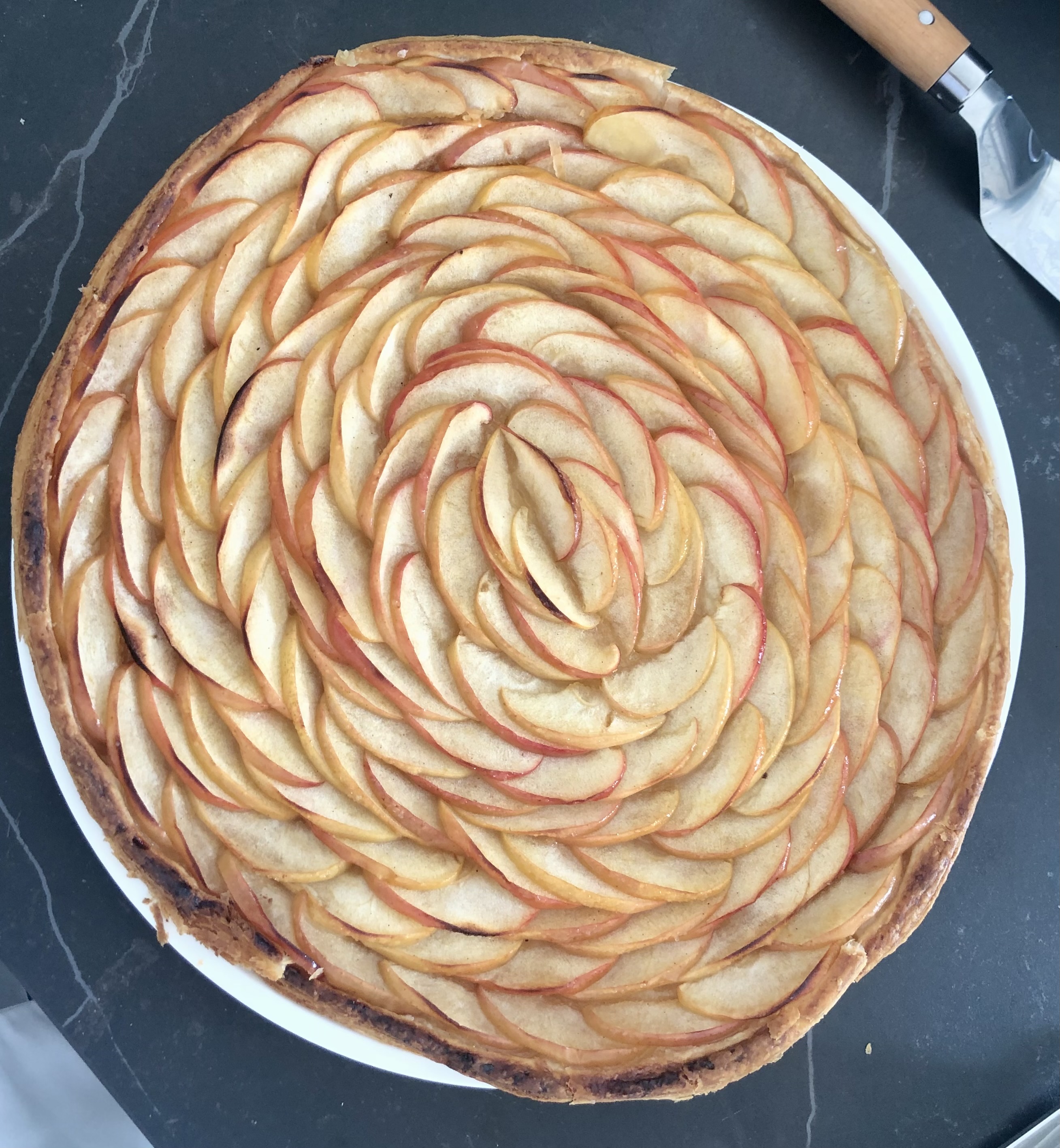 Tarte aux pommes caramélisées